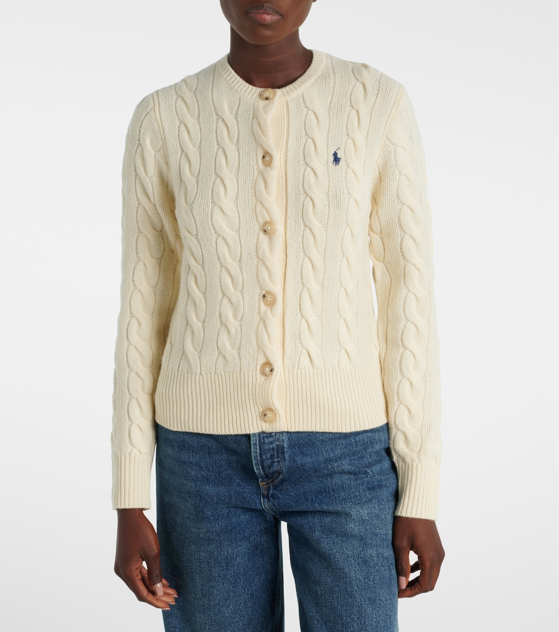 Cárdigan trenzado de lana y cachemir | Polo Ralph Lauren