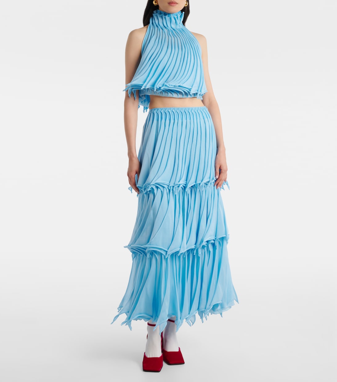 Crop top plisado | Alaïa