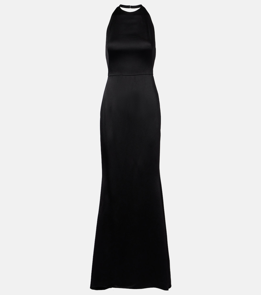 Open-back crêpe and satin gown | Givenchy