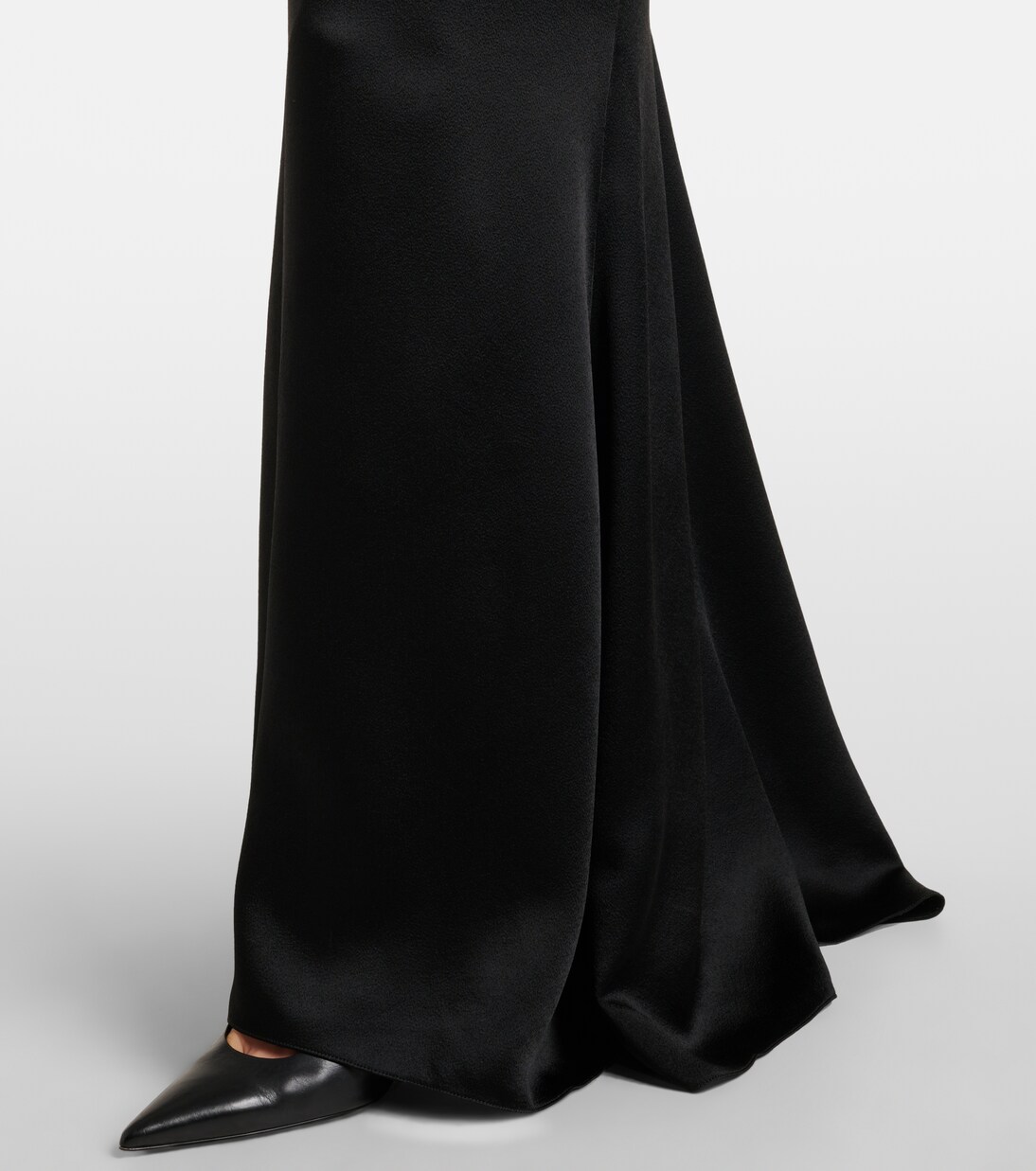 Open-back crêpe and satin gown | Givenchy