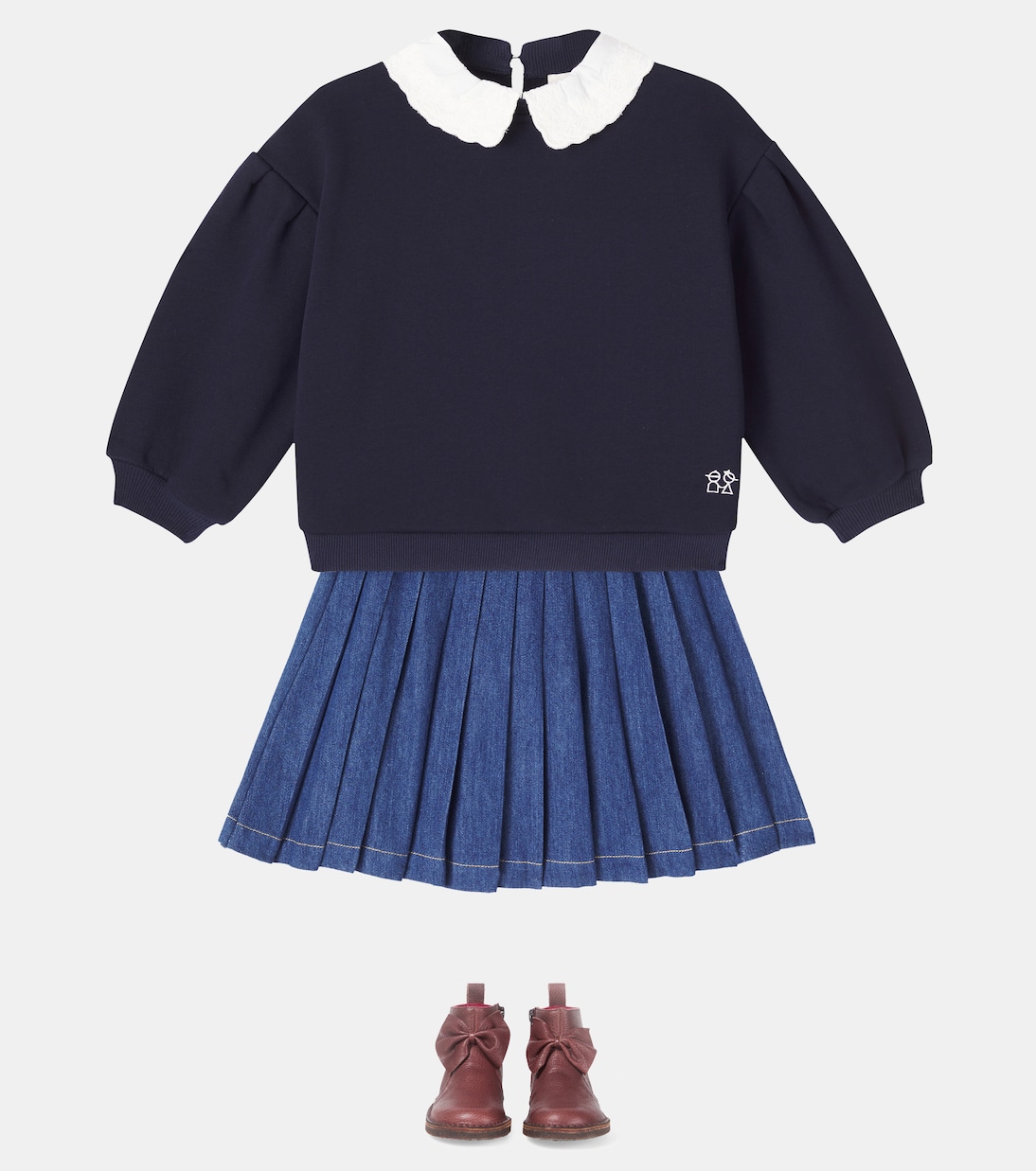 Sweatshirt Mandy aus Baumwoll-Jersey | C'era Una Volta