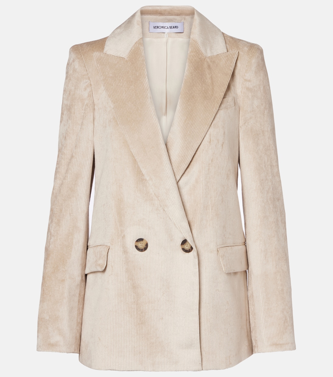 Sevyn double-breasted cotton-blend corduroy blazer | Veronica Beard