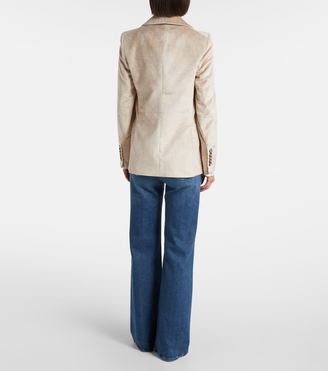 Sevyn double-breasted cotton-blend corduroy blazer | Veronica Beard