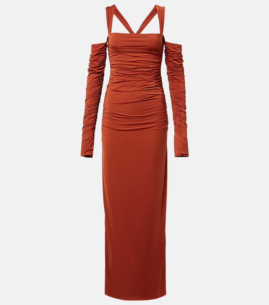 Rosseli gathered jersey maxi dress | SIR