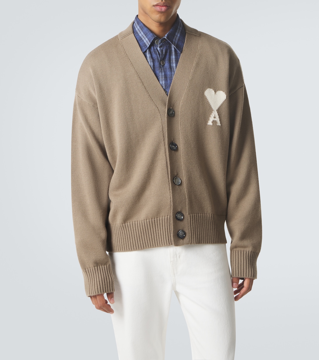 Ami de Cœur wool and cotton cardigan | Ami Paris