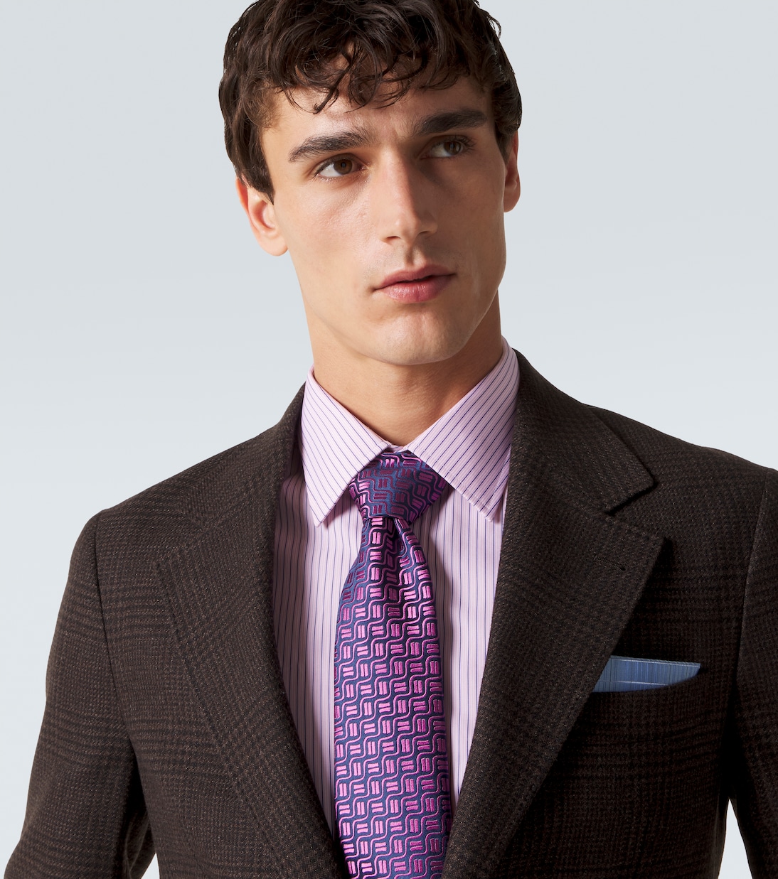 Silk jacquard tie | Charvet