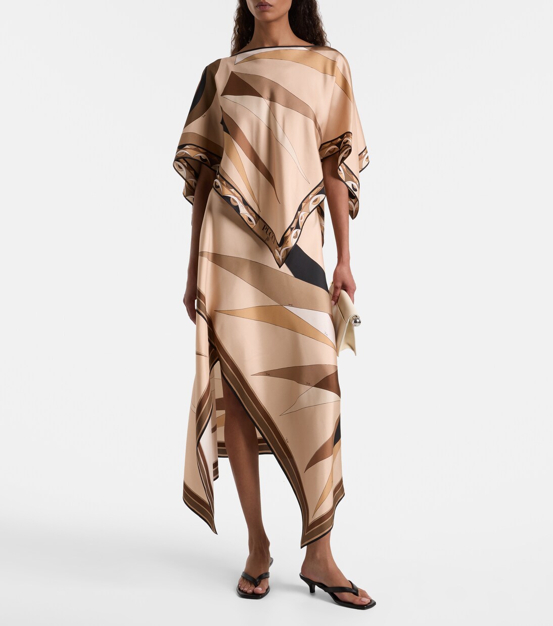 Hawaii silk satin cape | Pucci