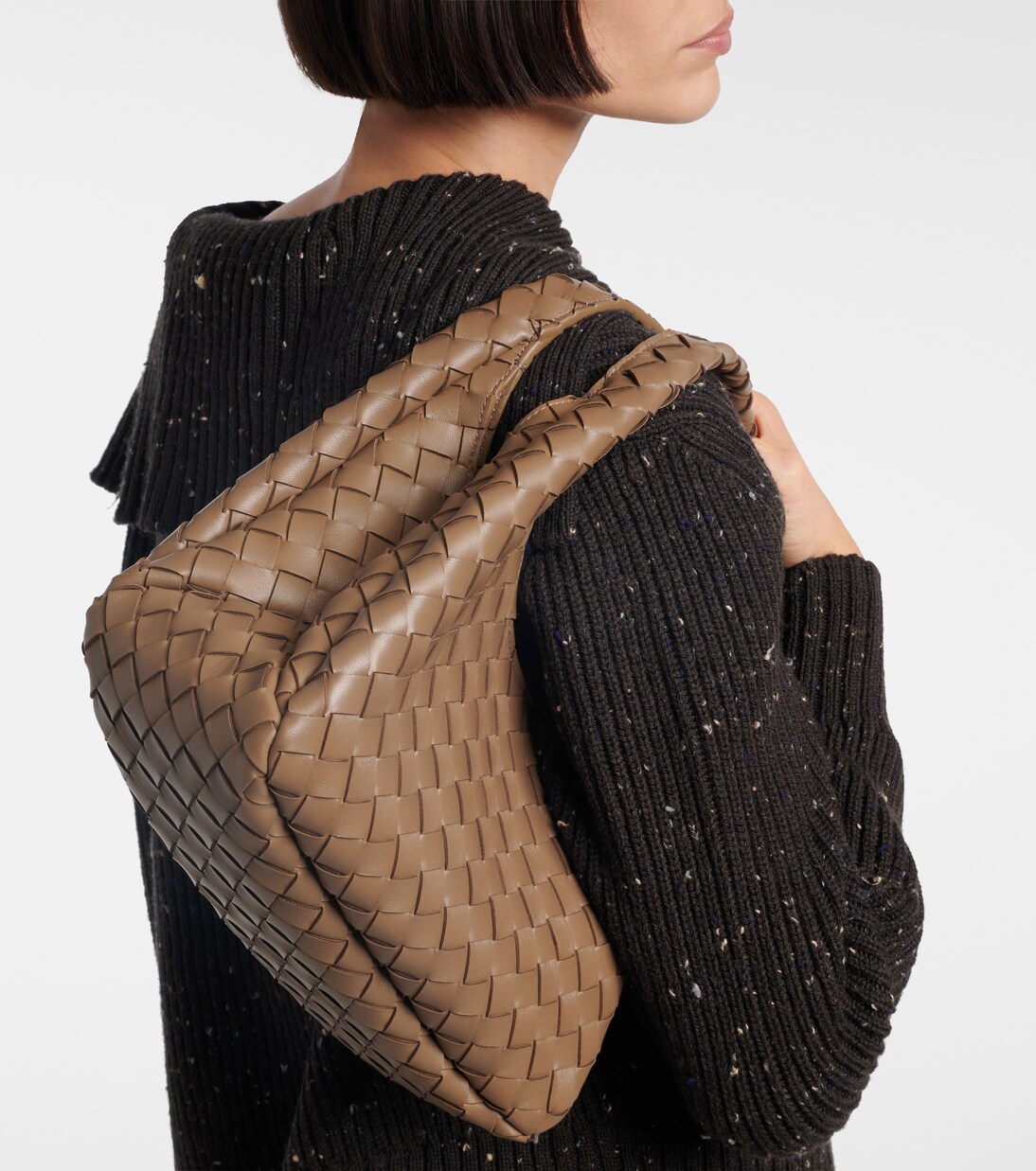 حقيبة للكتف من الجلد Campana Medium | Bottega Veneta