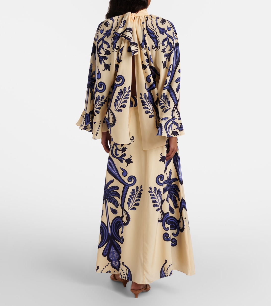 Paisley silk maxi skirt | Johanna Ortiz