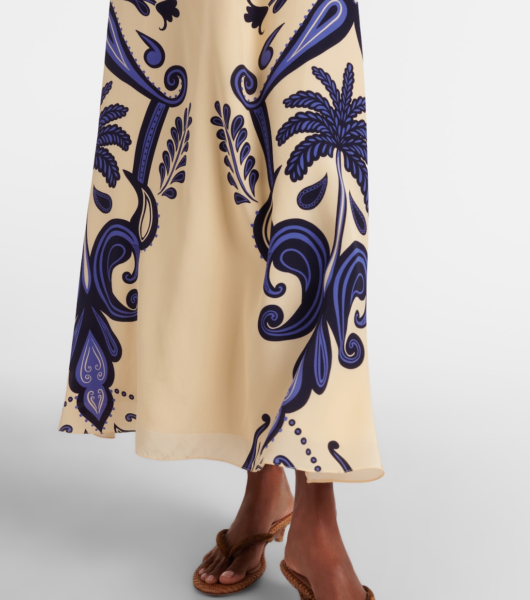 Paisley silk maxi skirt | Johanna Ortiz