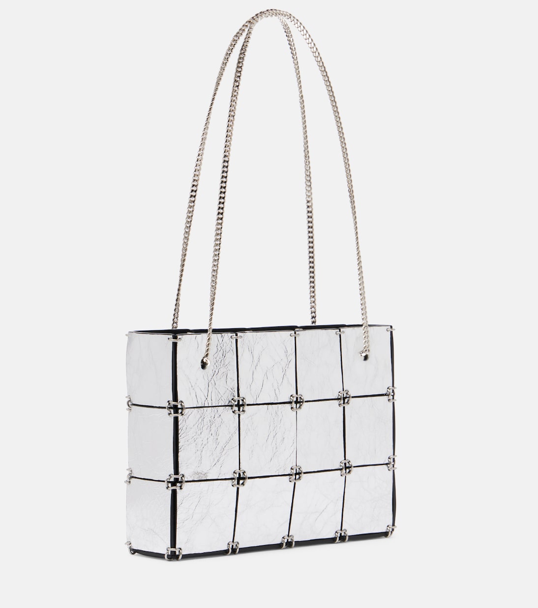 Emma 미니 메탈릭 레더 토트 백 | Khaite