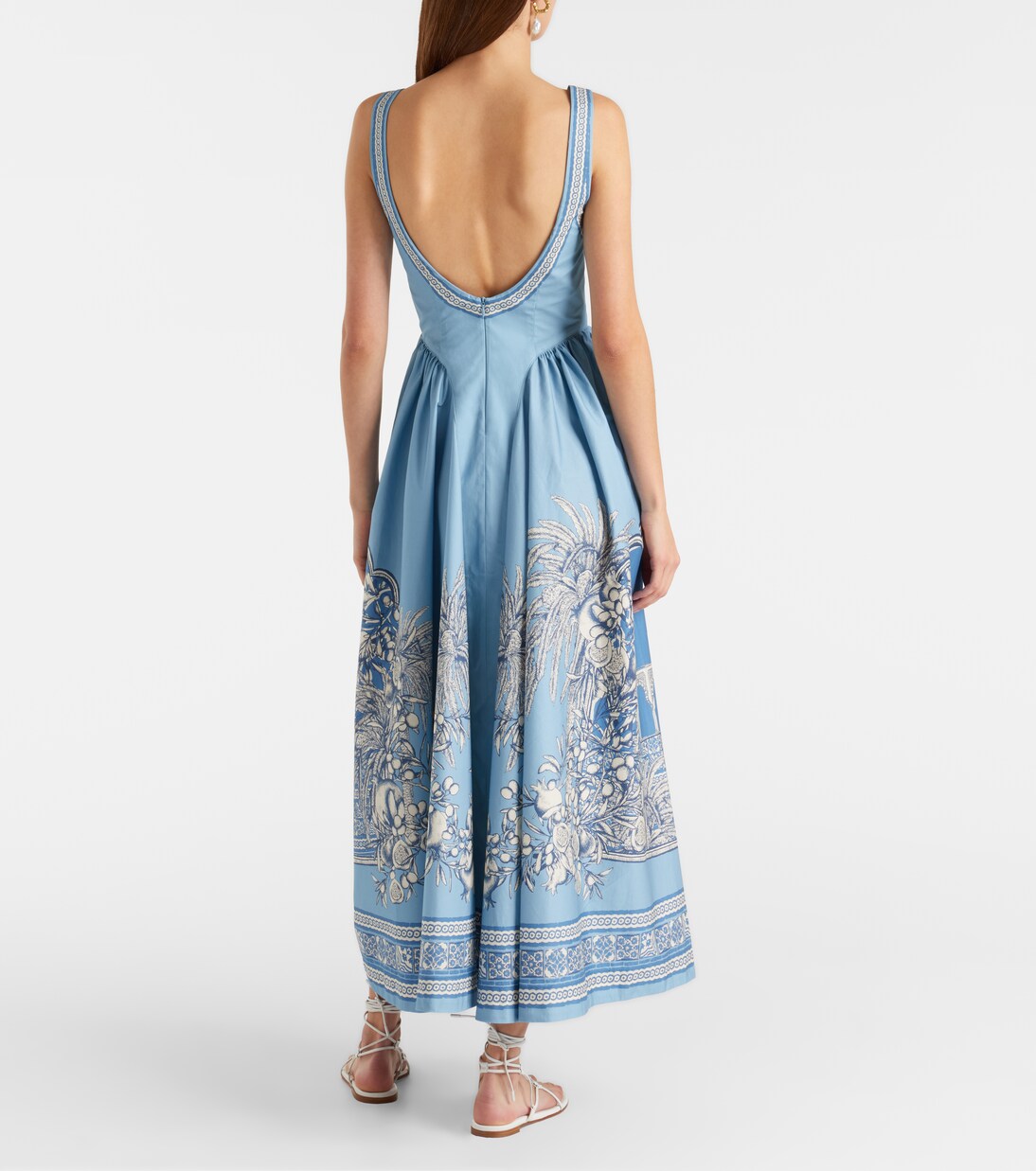 Vestido midi Villa Romantica de algodón | Alémais