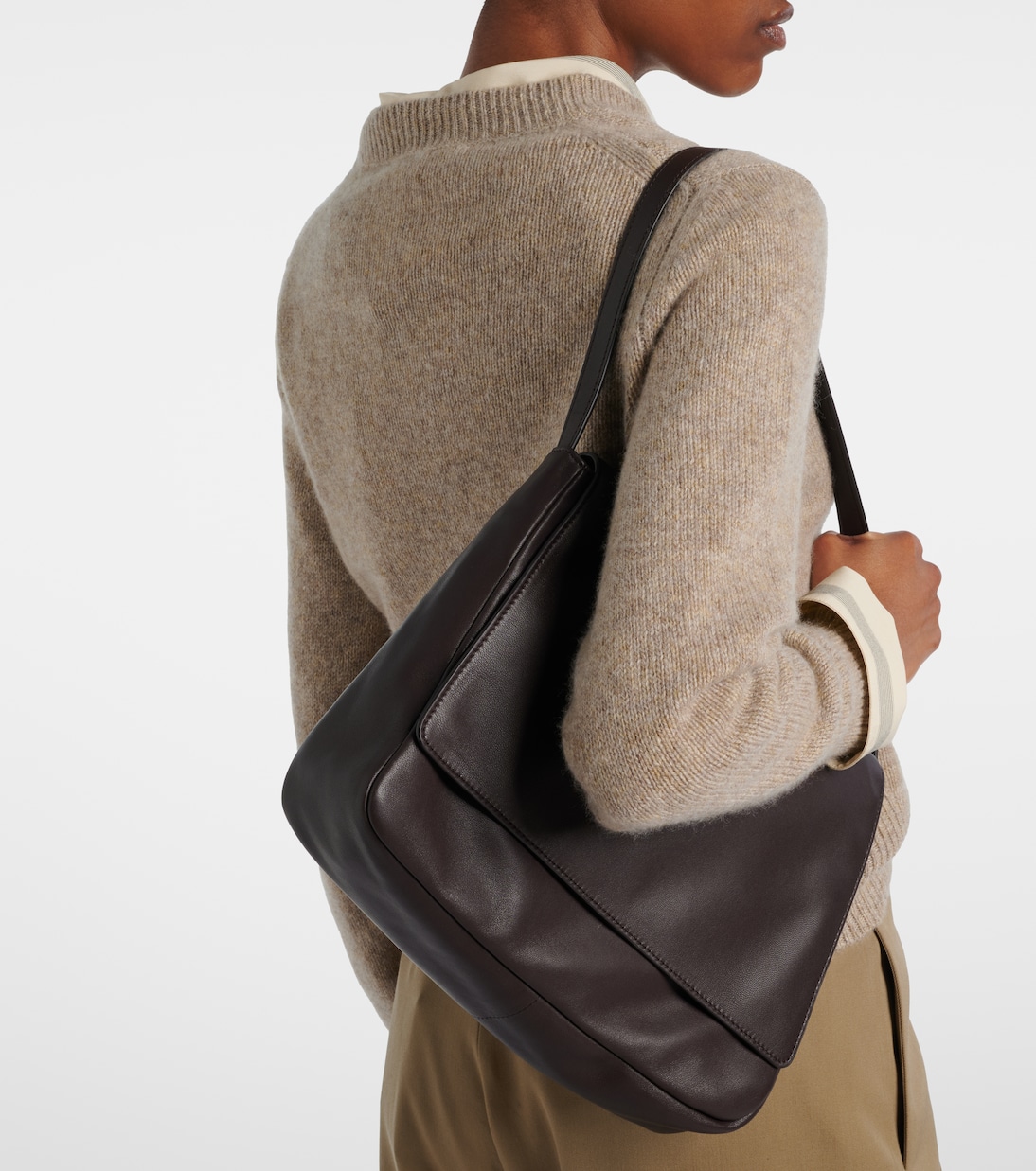 Nuance Two leather shoulder bag | The Row