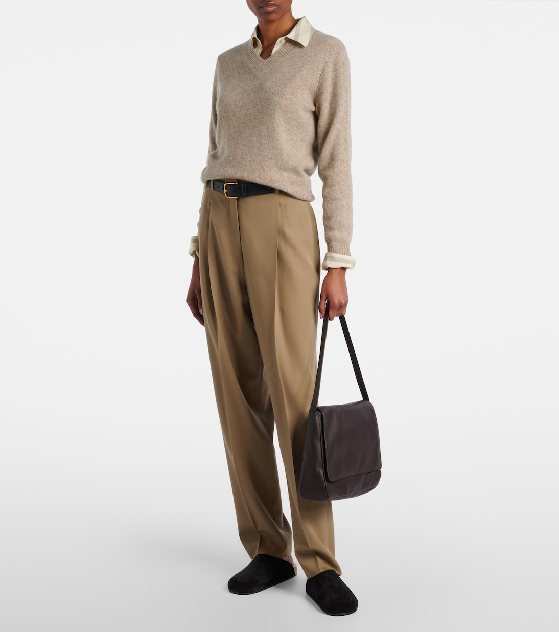 Nuance Two leather shoulder bag | The Row