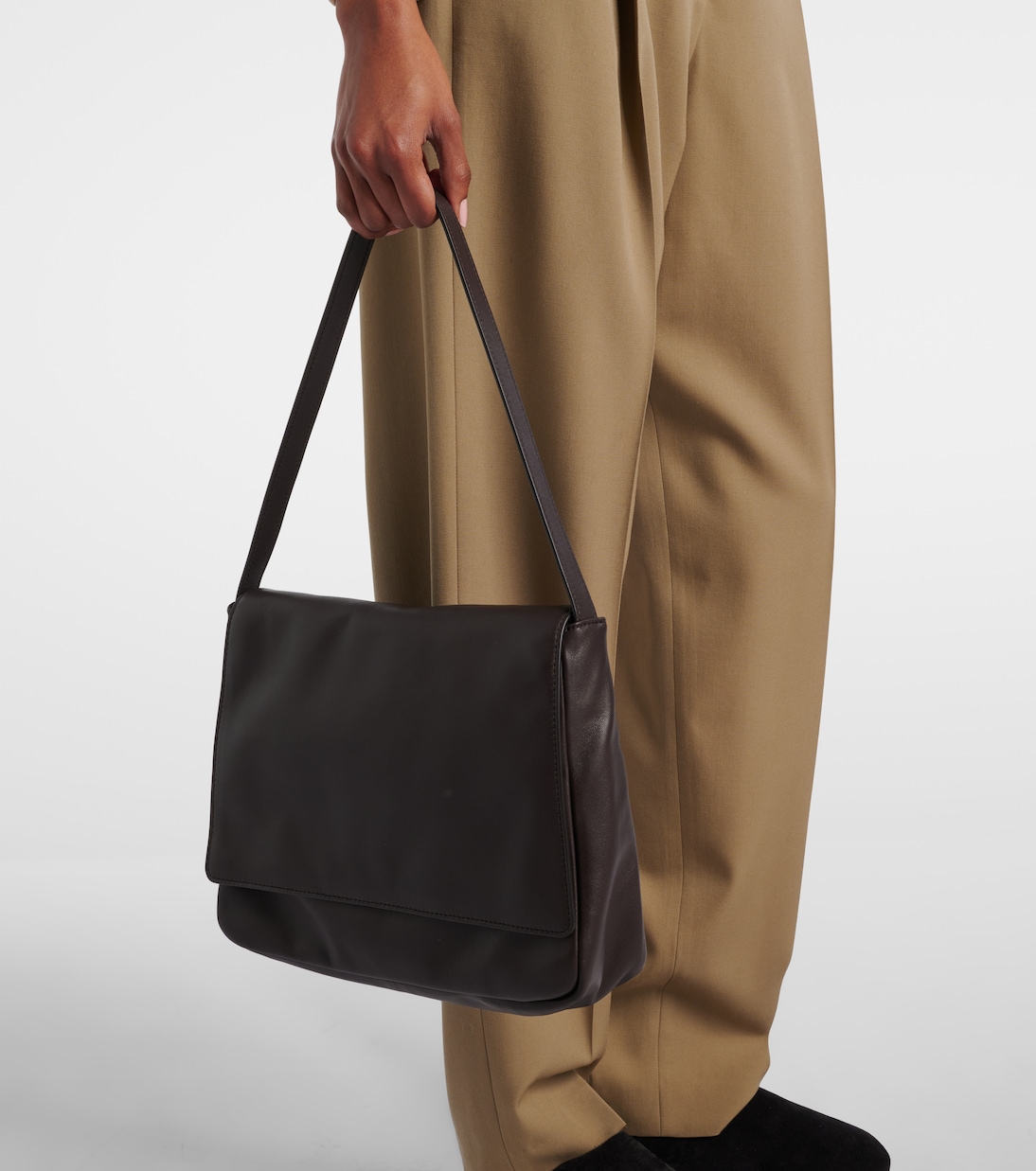 Nuance Two leather shoulder bag | The Row