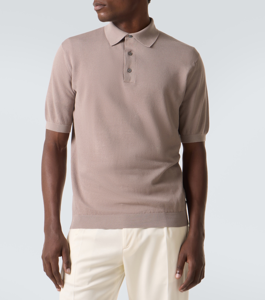 Polo de piqué de algodón | Lardini