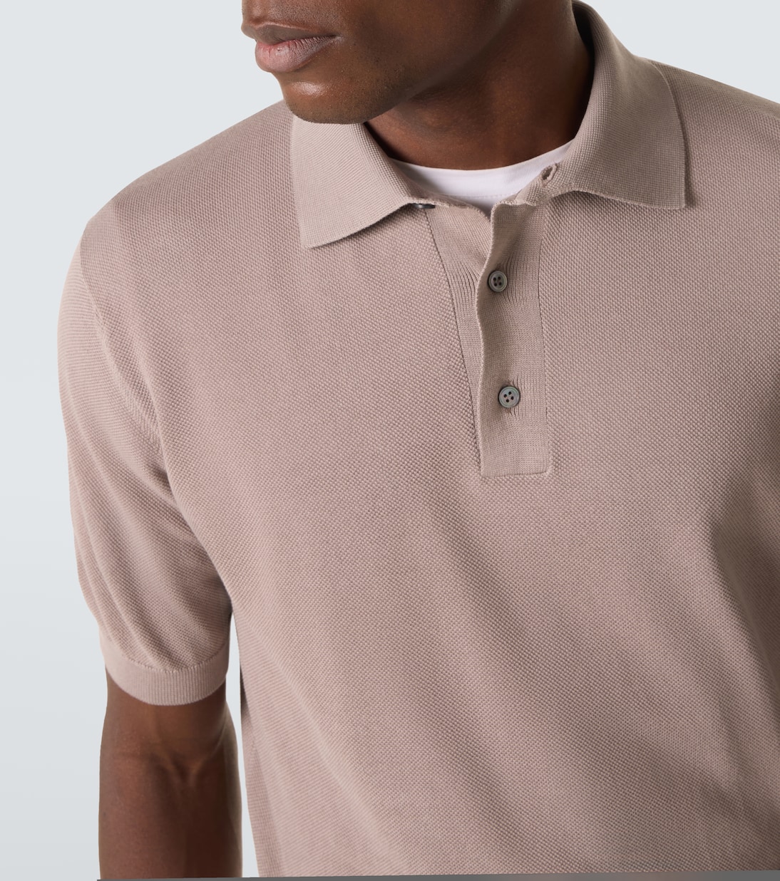 Polo de piqué de algodón | Lardini