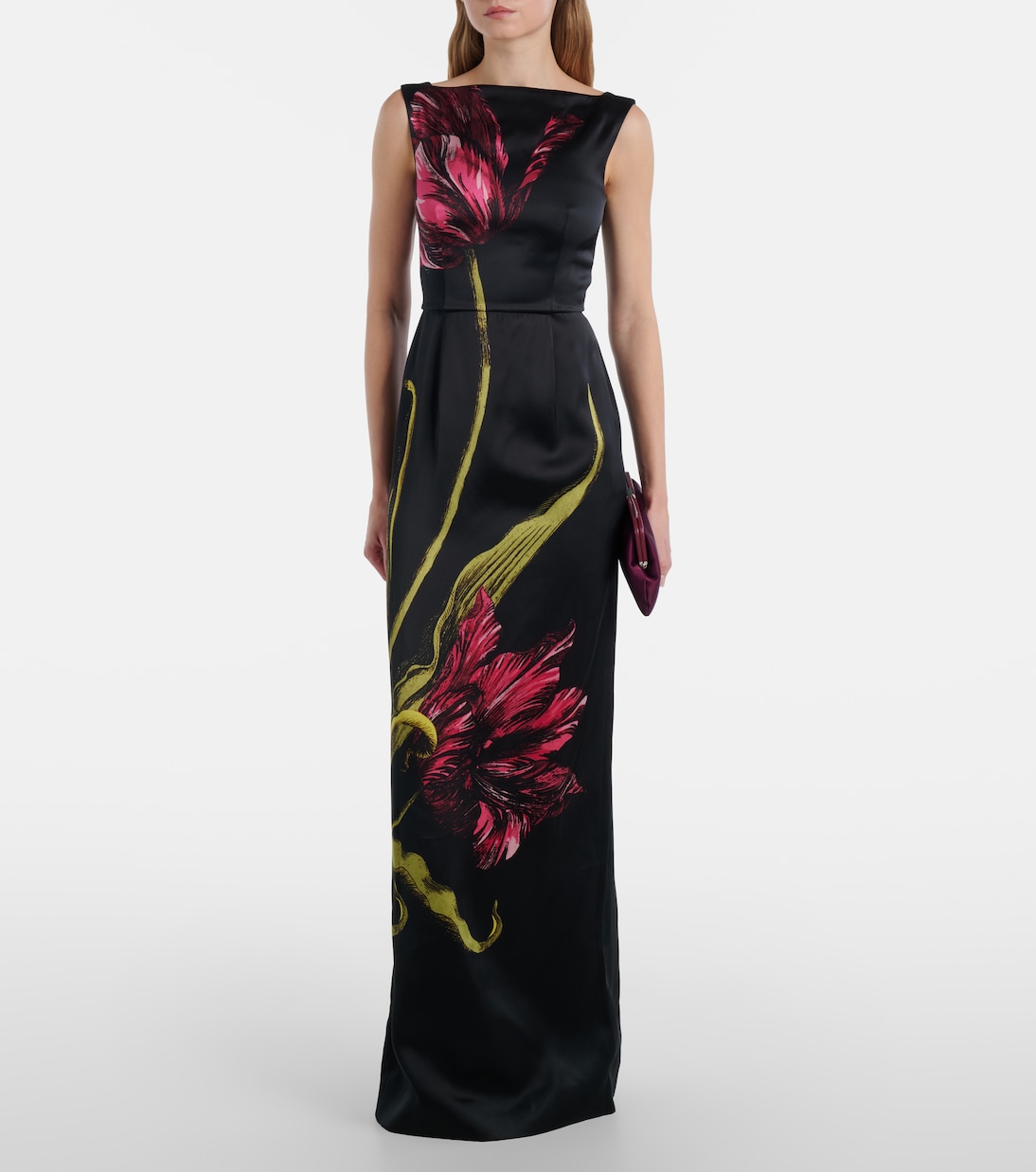 Floral duchess satin gown | Erdem