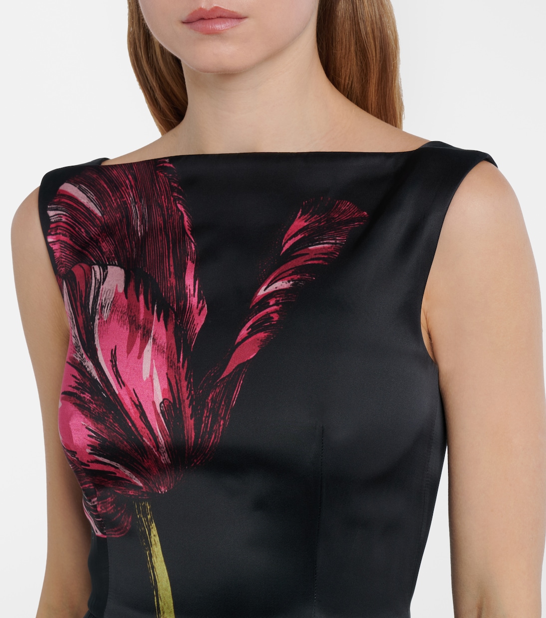 Floral duchess satin gown | Erdem