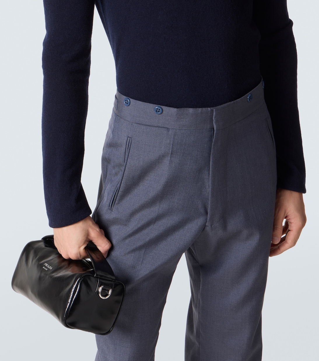 Leather shoulder bag | Prada