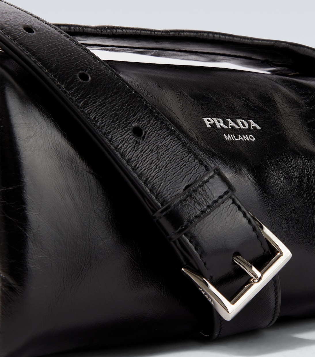 Leather shoulder bag | Prada