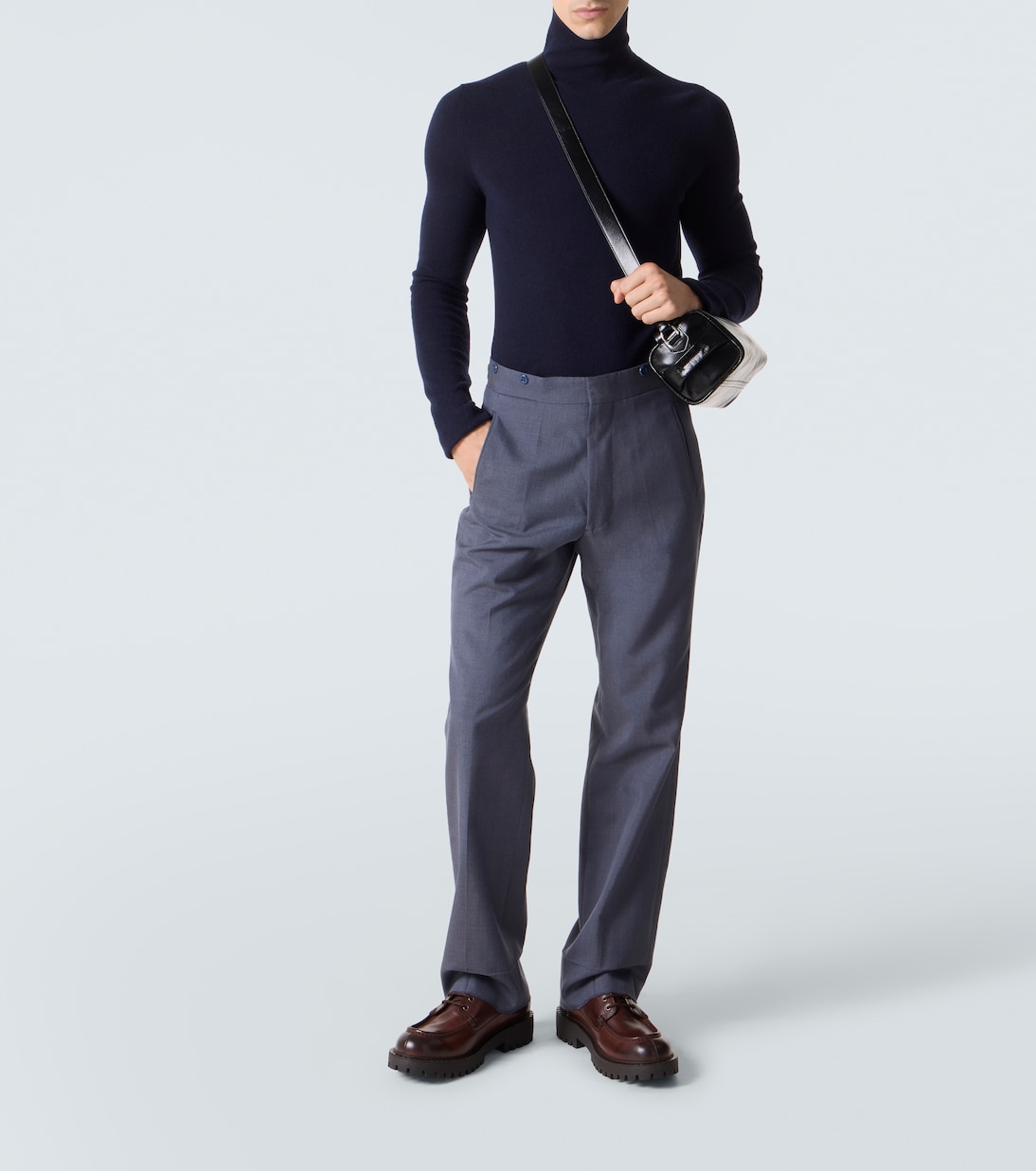 Leather shoulder bag | Prada