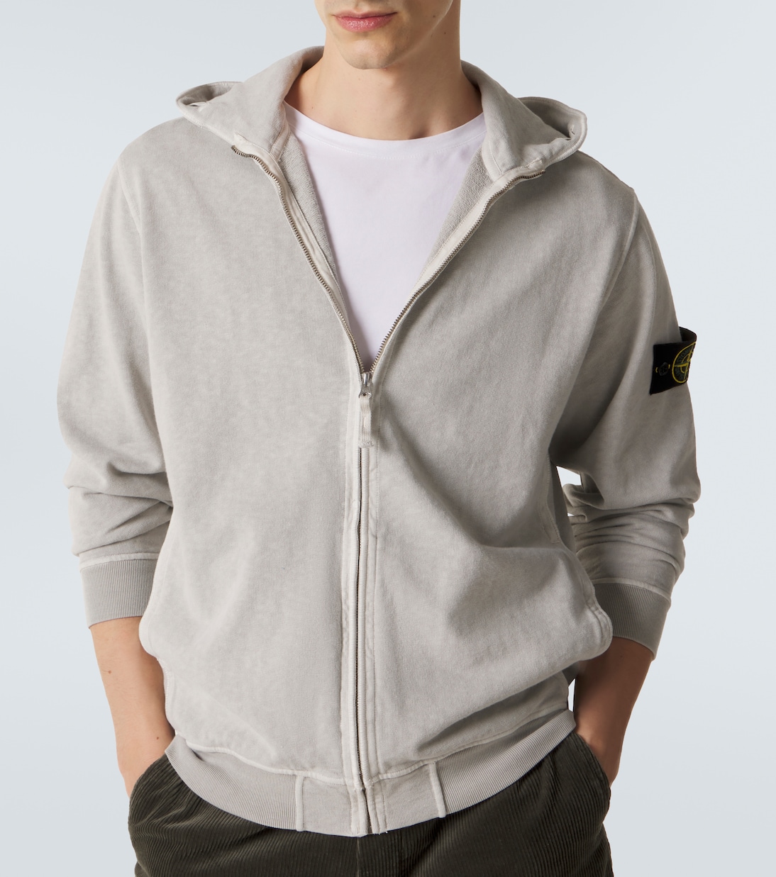 Kapuzenjacke aus Baumwoll-Jersey | Stone Island