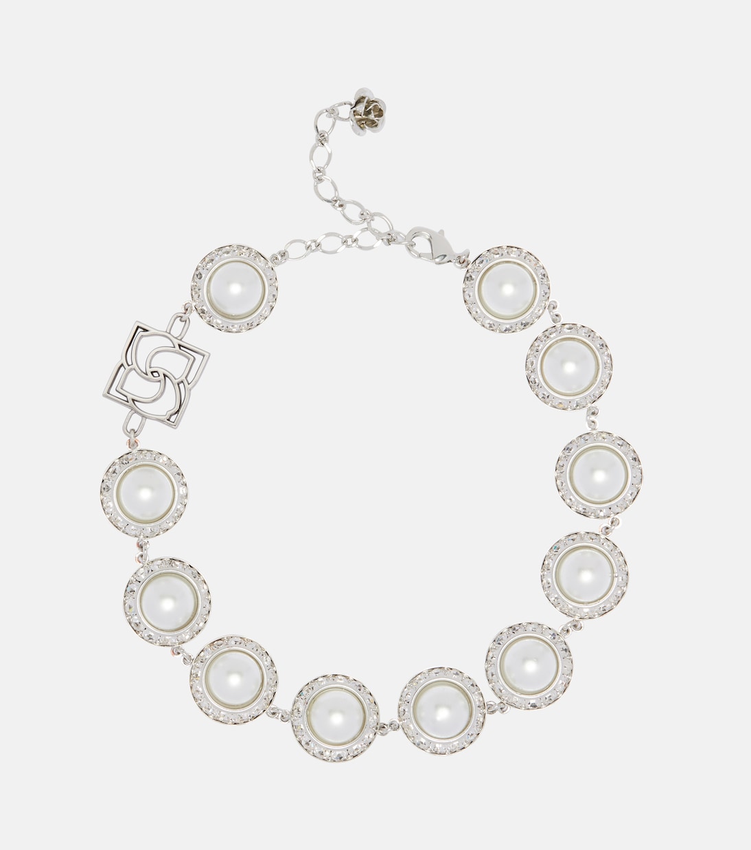 Crystal-embellished faux pearl necklace | Magda Butrym
