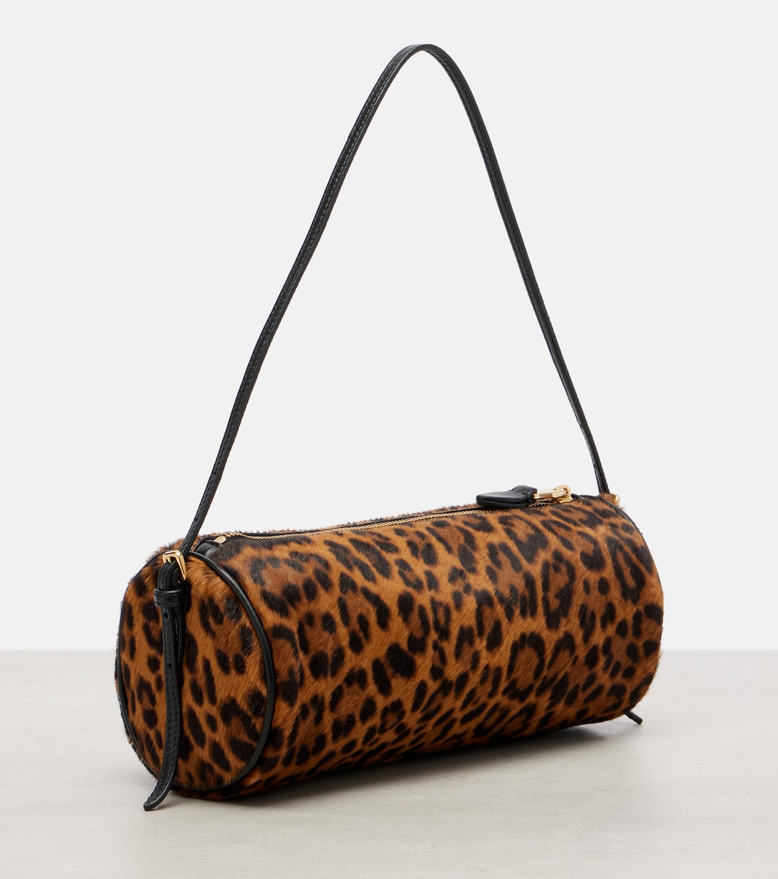 Leopard-print calf hair shoulder bag | Miu Miu
