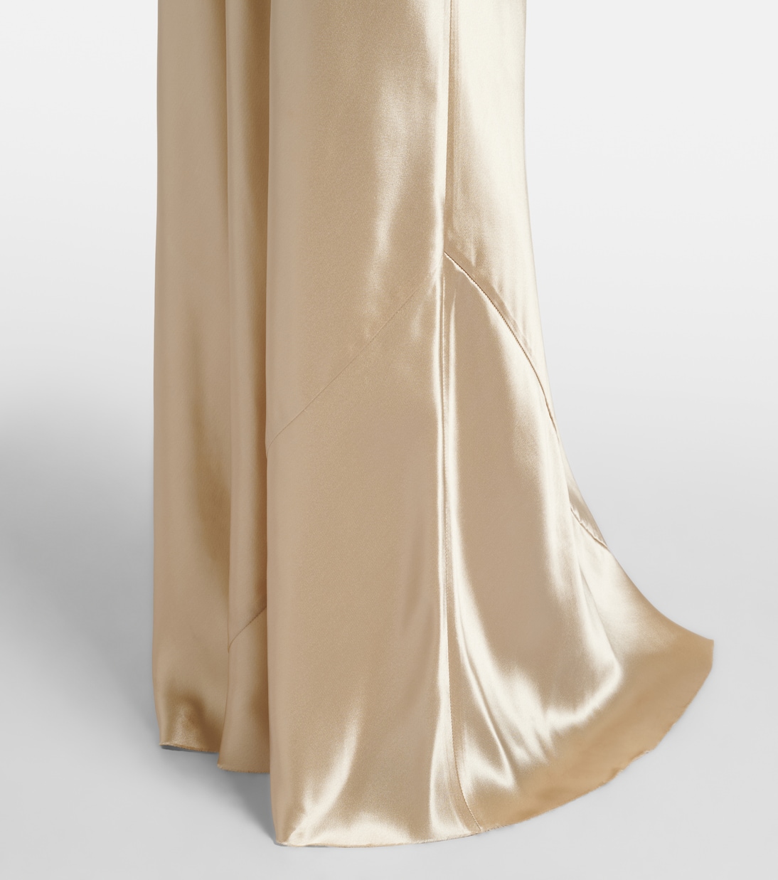 Bow-detail satin gown | Miu Miu