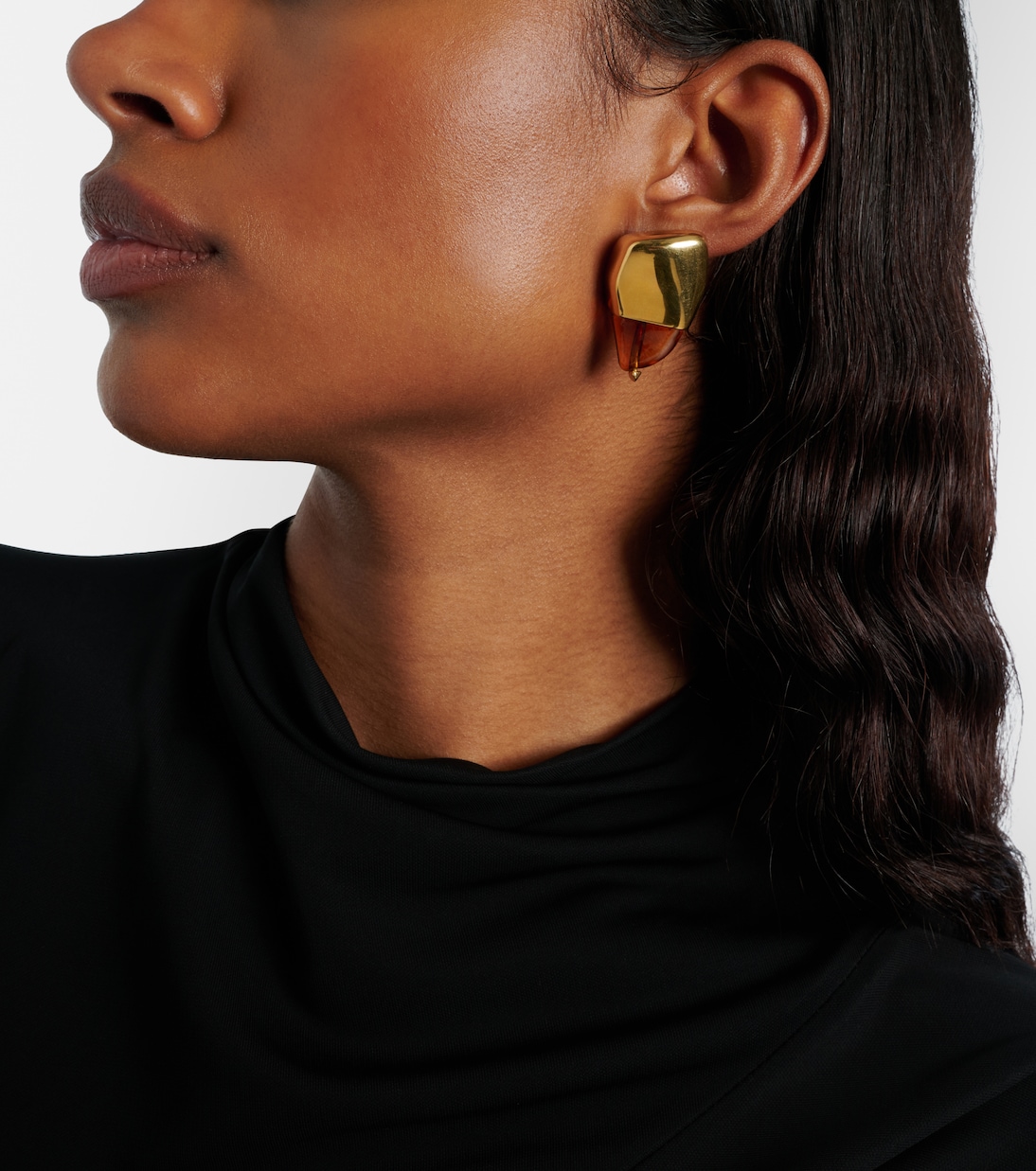 Prisma Small 18kt gold-plated earrings | Bottega Veneta