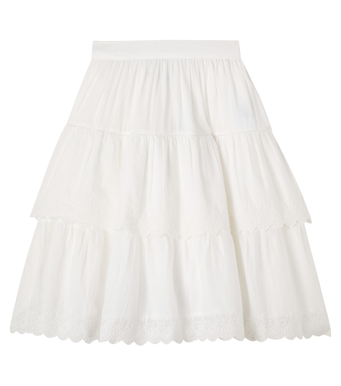 Bestickter Rock Lavona aus Baumwolle | Bonpoint