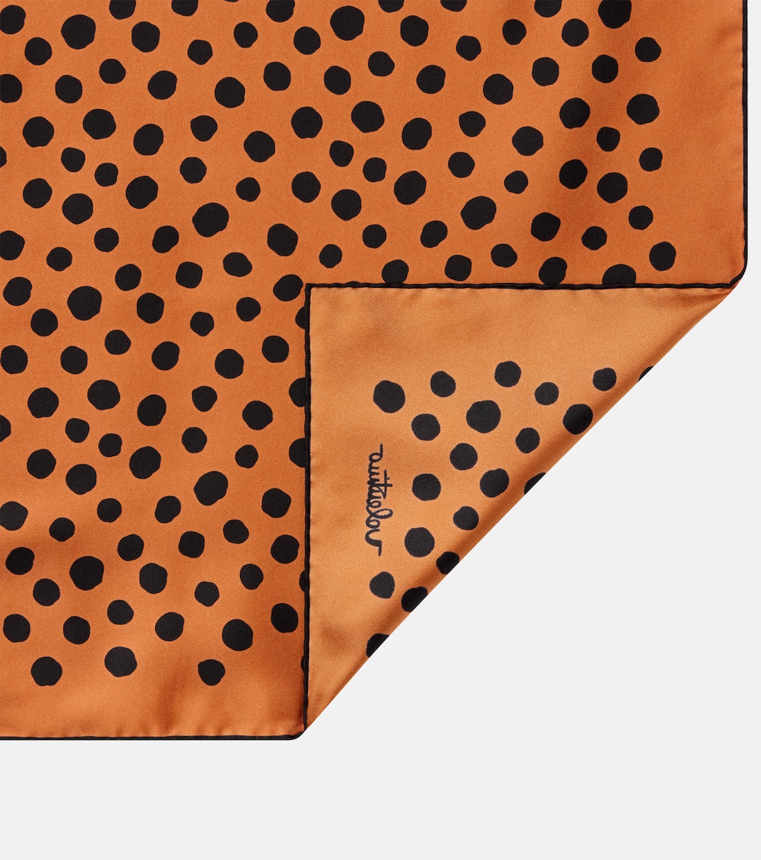 Polka-dot silk twill scarf | Valentino