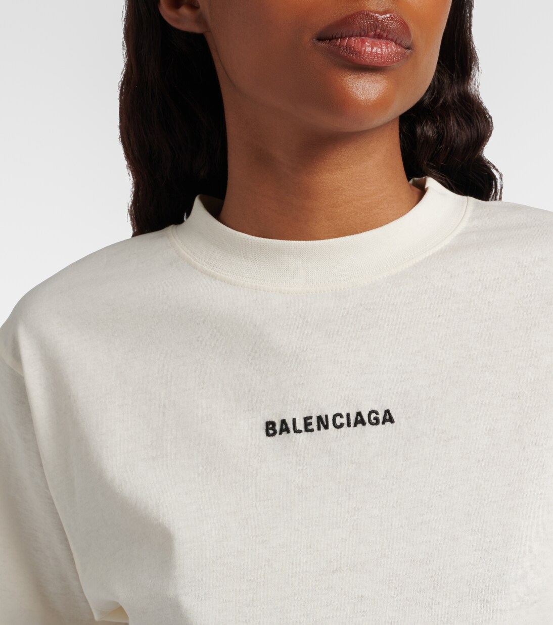 Besticktes T-Shirt aus Baumwoll-Jersey | Balenciaga