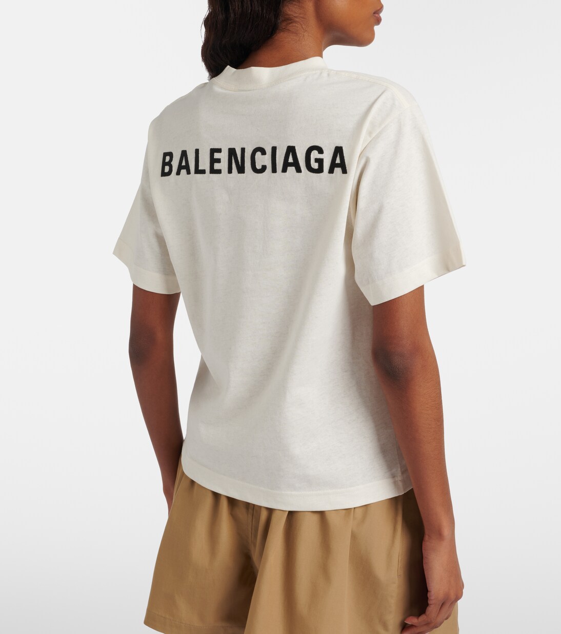Besticktes T-Shirt aus Baumwoll-Jersey | Balenciaga