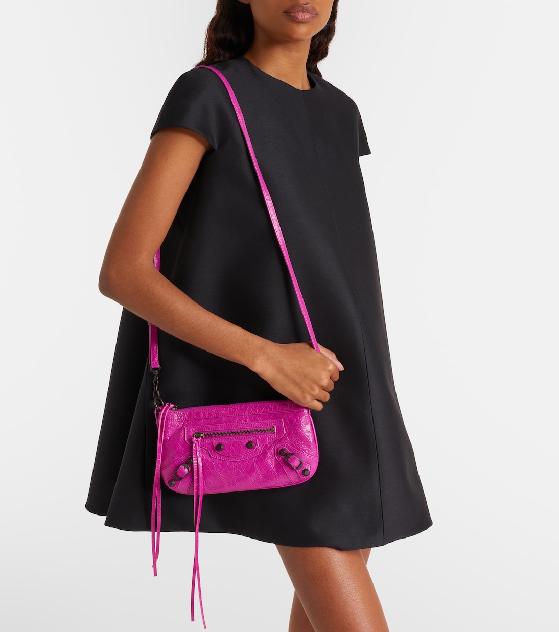 Le City leather shoulder bag | Balenciaga