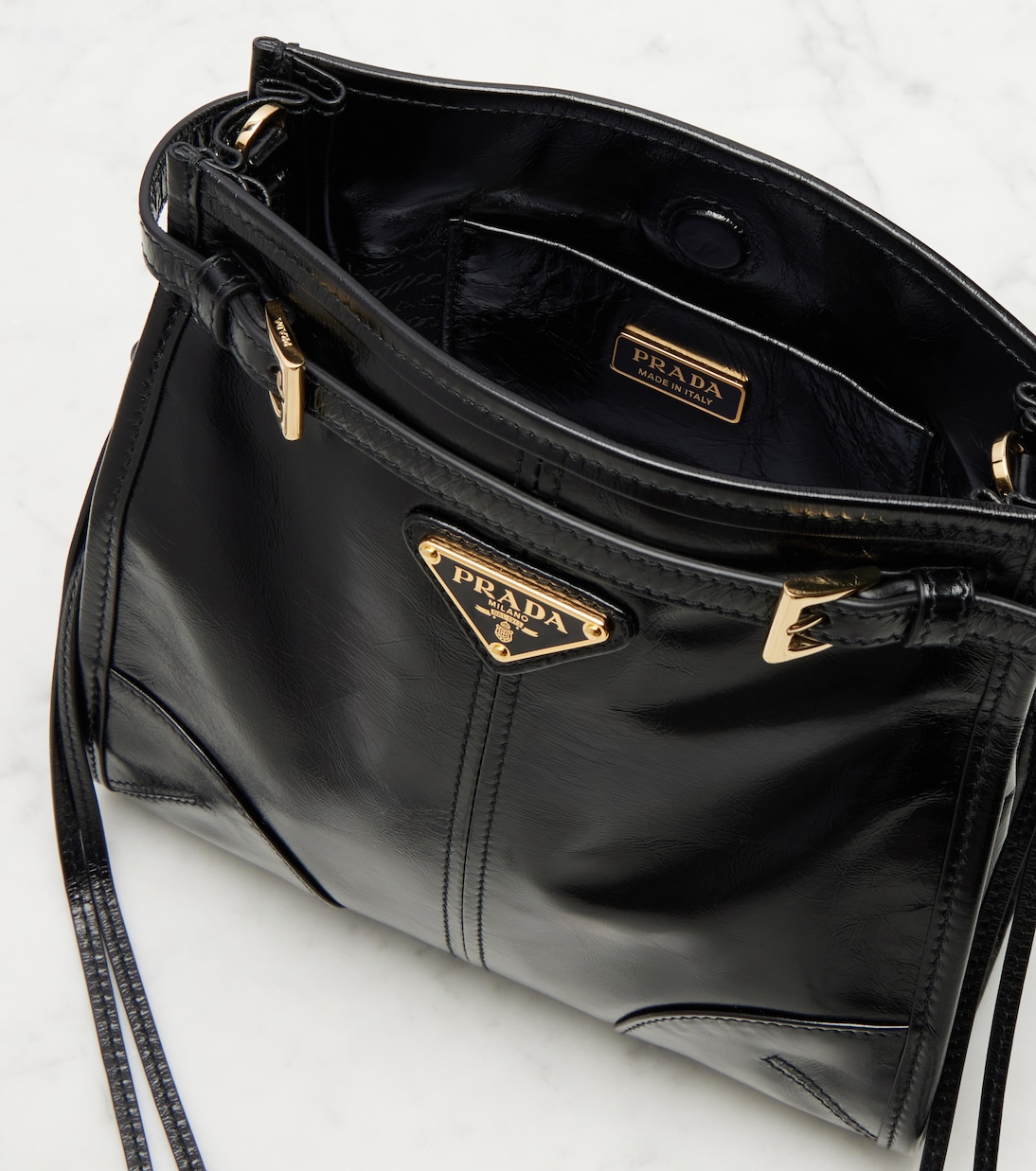 Prada Bonnie Mini leather shoulder bag | Prada