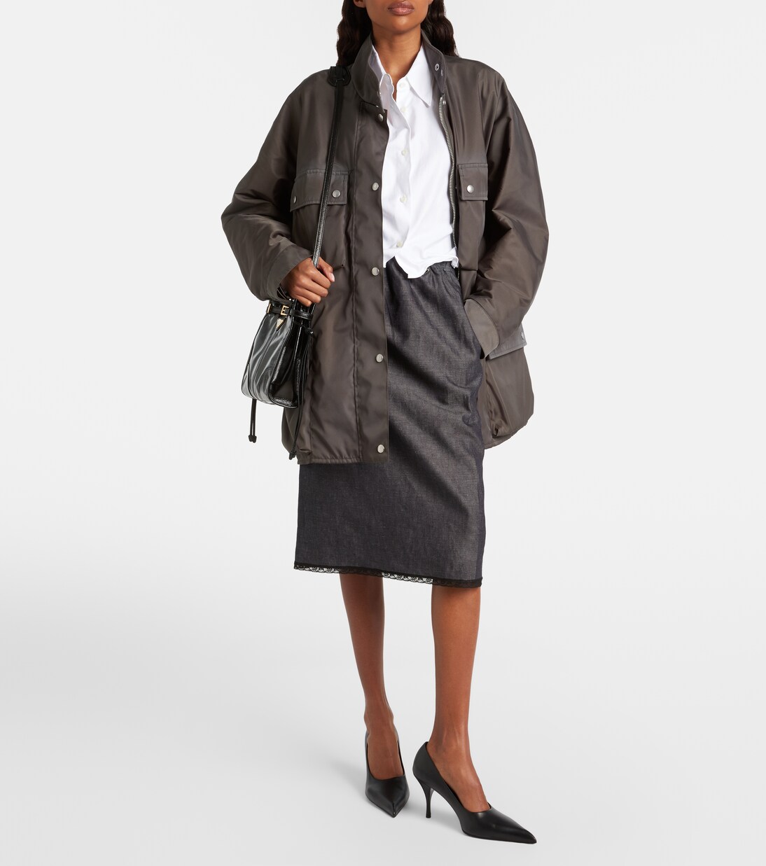 Prada Bonnie Mini leather shoulder bag | Prada