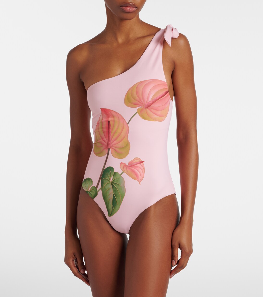 Anturium one-shoulder swimsuit | Farm Rio