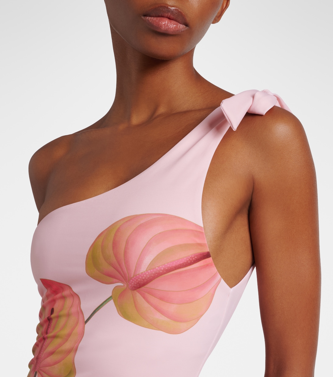 Anturium one-shoulder swimsuit | Farm Rio