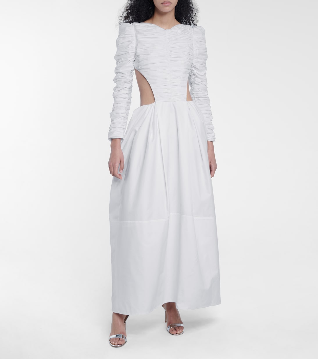 Rosaline cotton twill gown | Khaite