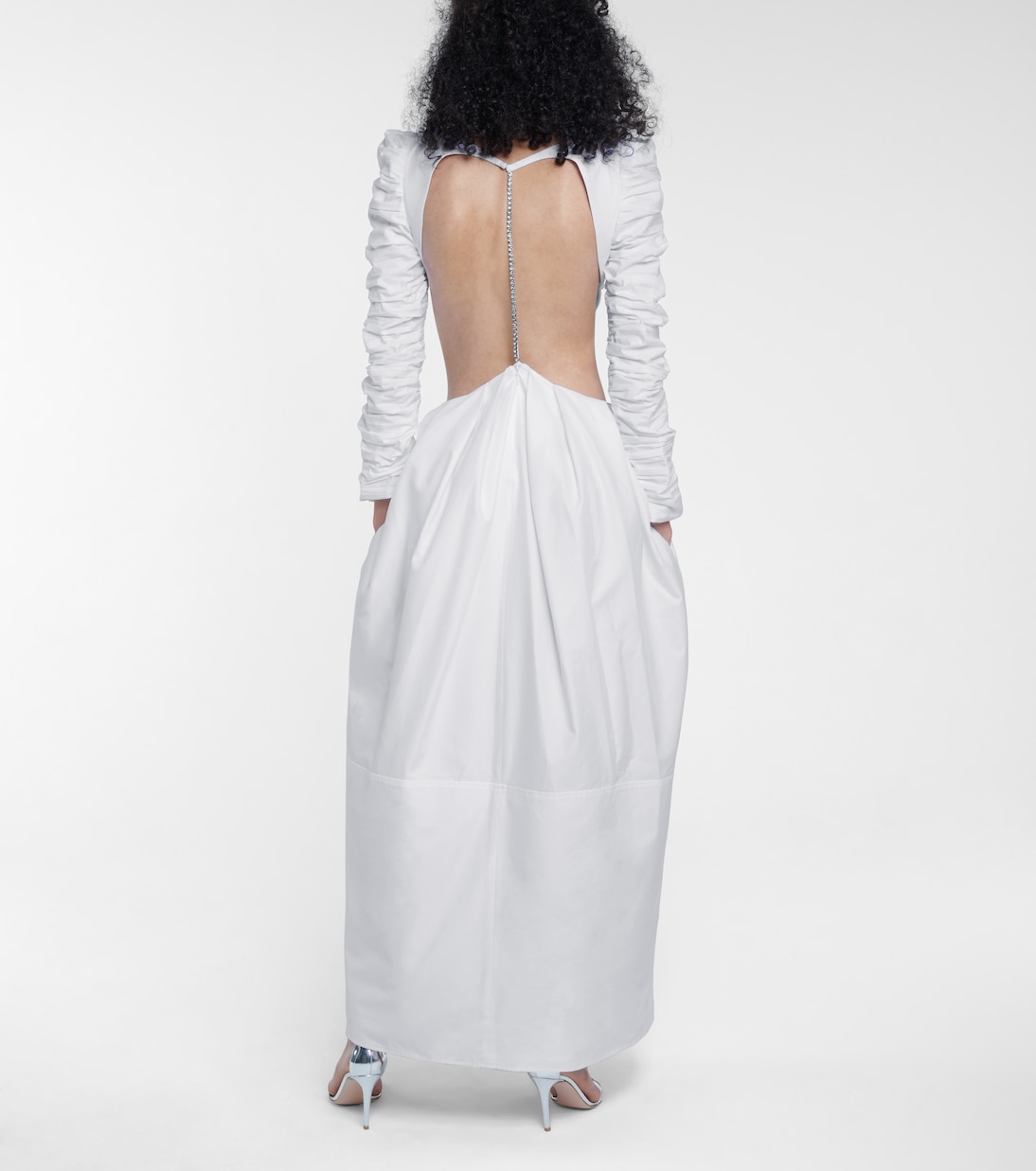 Rosaline cotton twill gown | Khaite