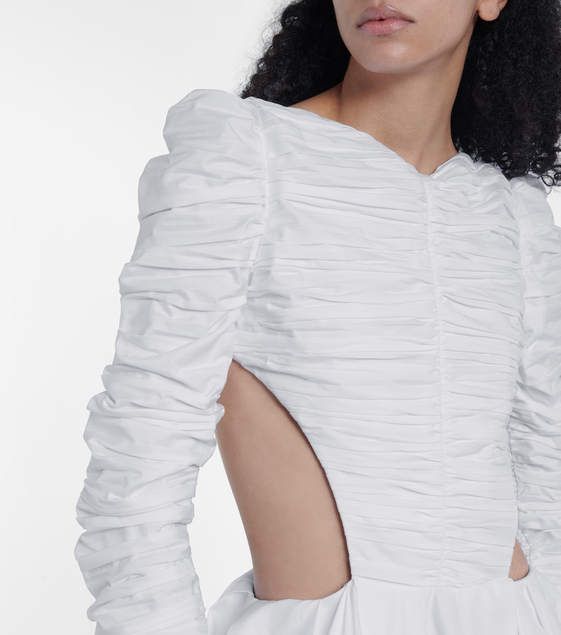 Rosaline cotton twill gown | Khaite