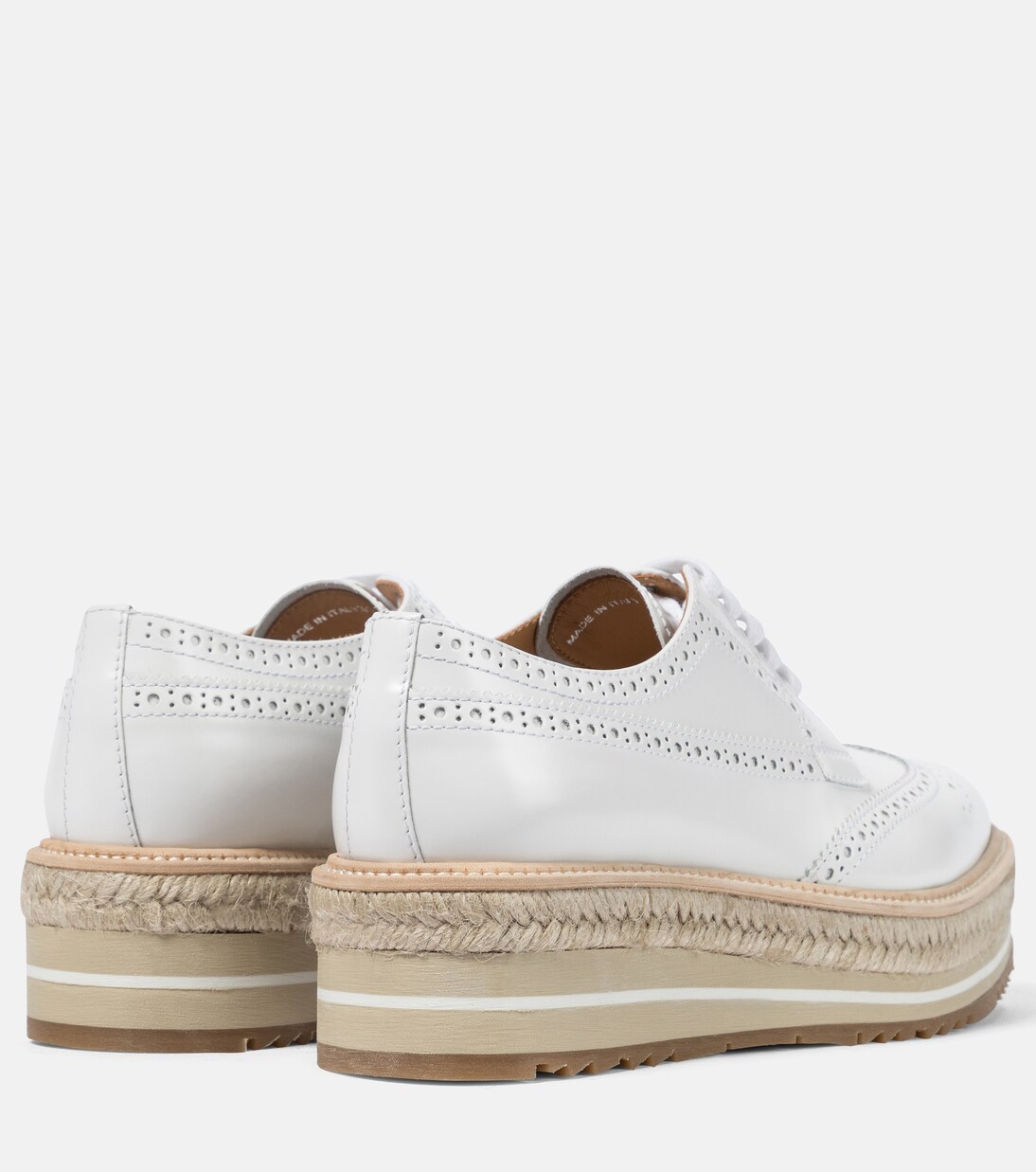 Prada mens platform brogues online
