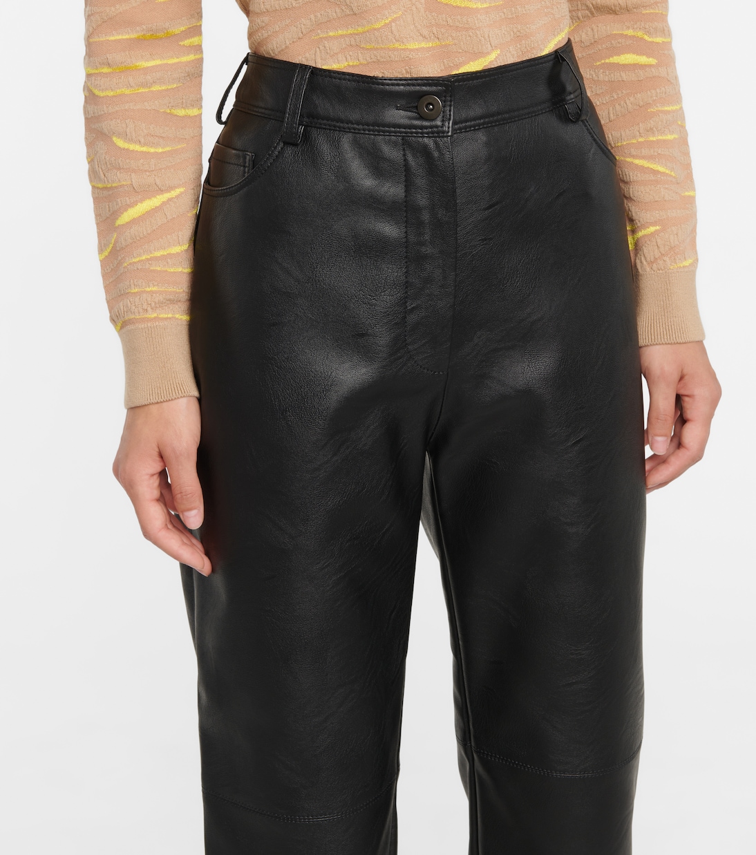 Pantalones Hailey de piel sintética | Stella McCartney