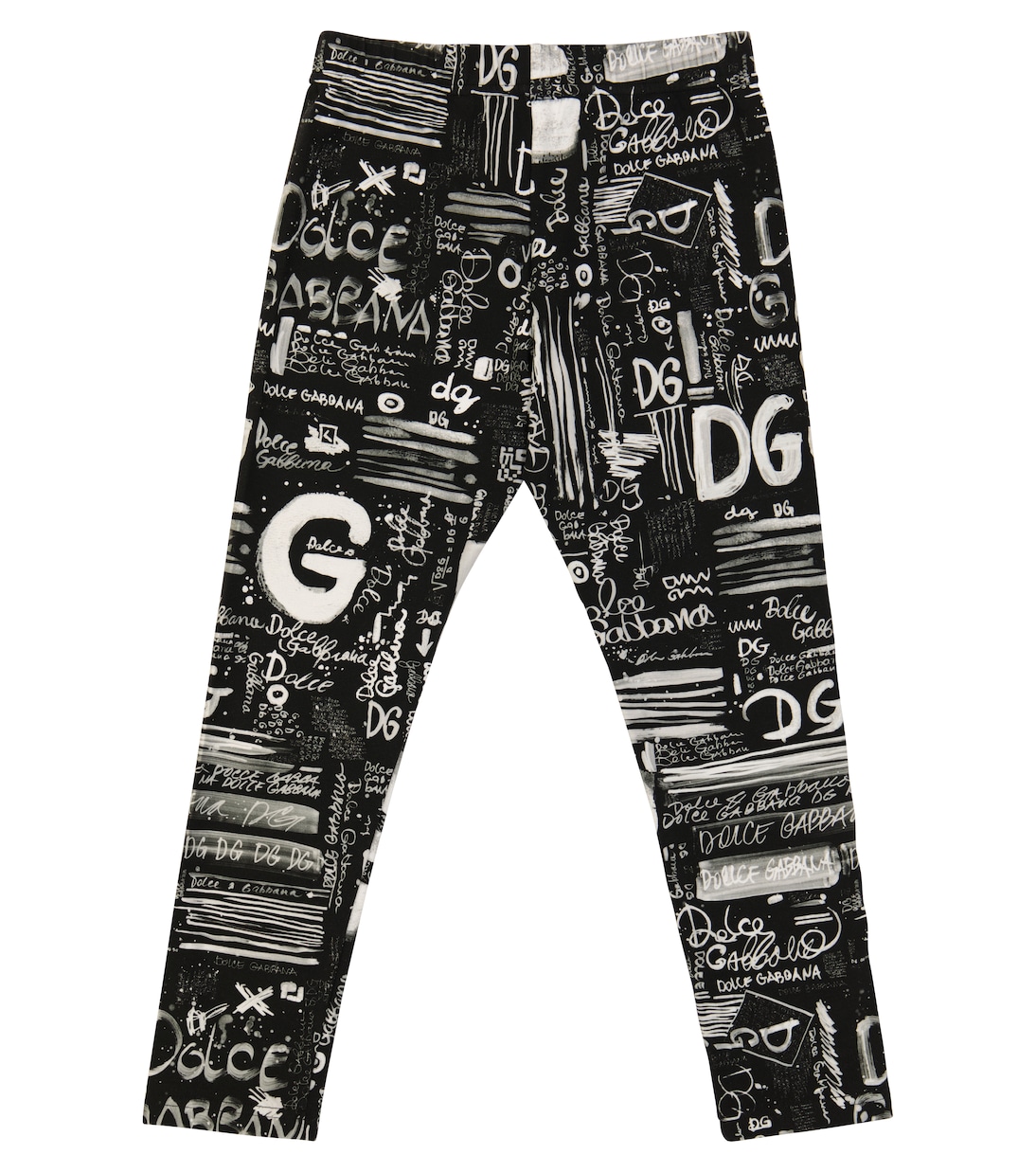 Printed stretch-cotton pants | Dolce&Gabbana Kids
