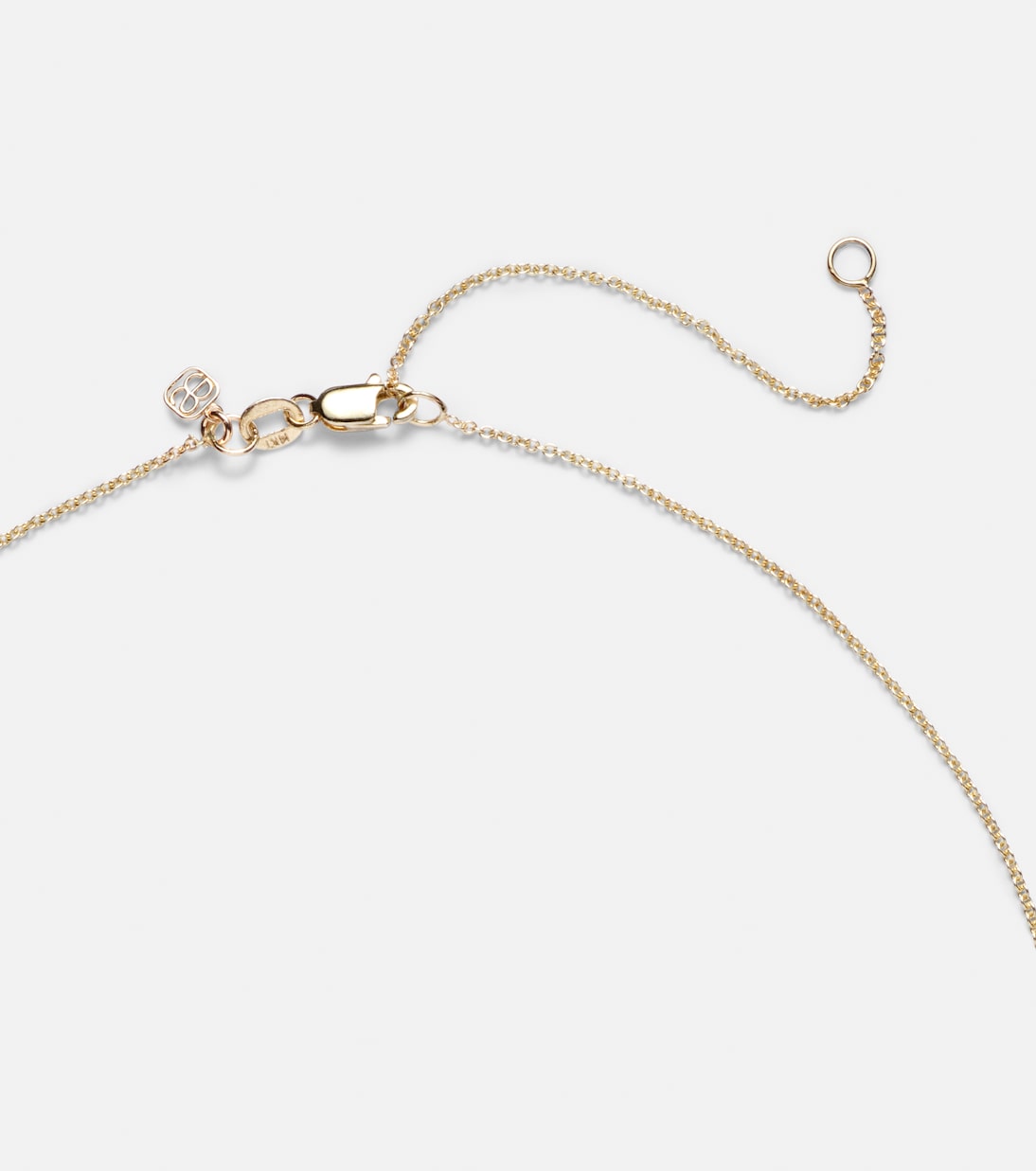 Collana in oro 14kt Sydney Evan con design Wing e dettagli Starburst, impreziosita da diamanti scintillanti.