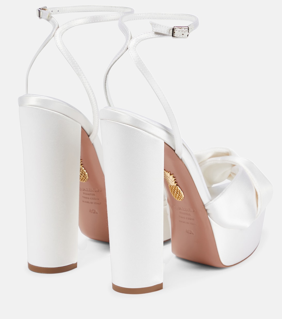 Sandali Olie 140 in raso con platform | Aquazzura