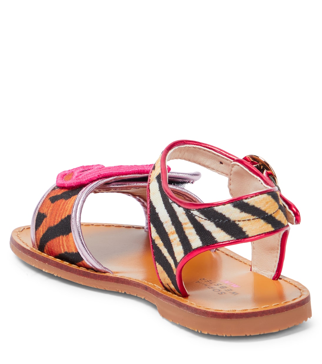 Butterfly tiger-print sandals | Sophia Webster Mini
