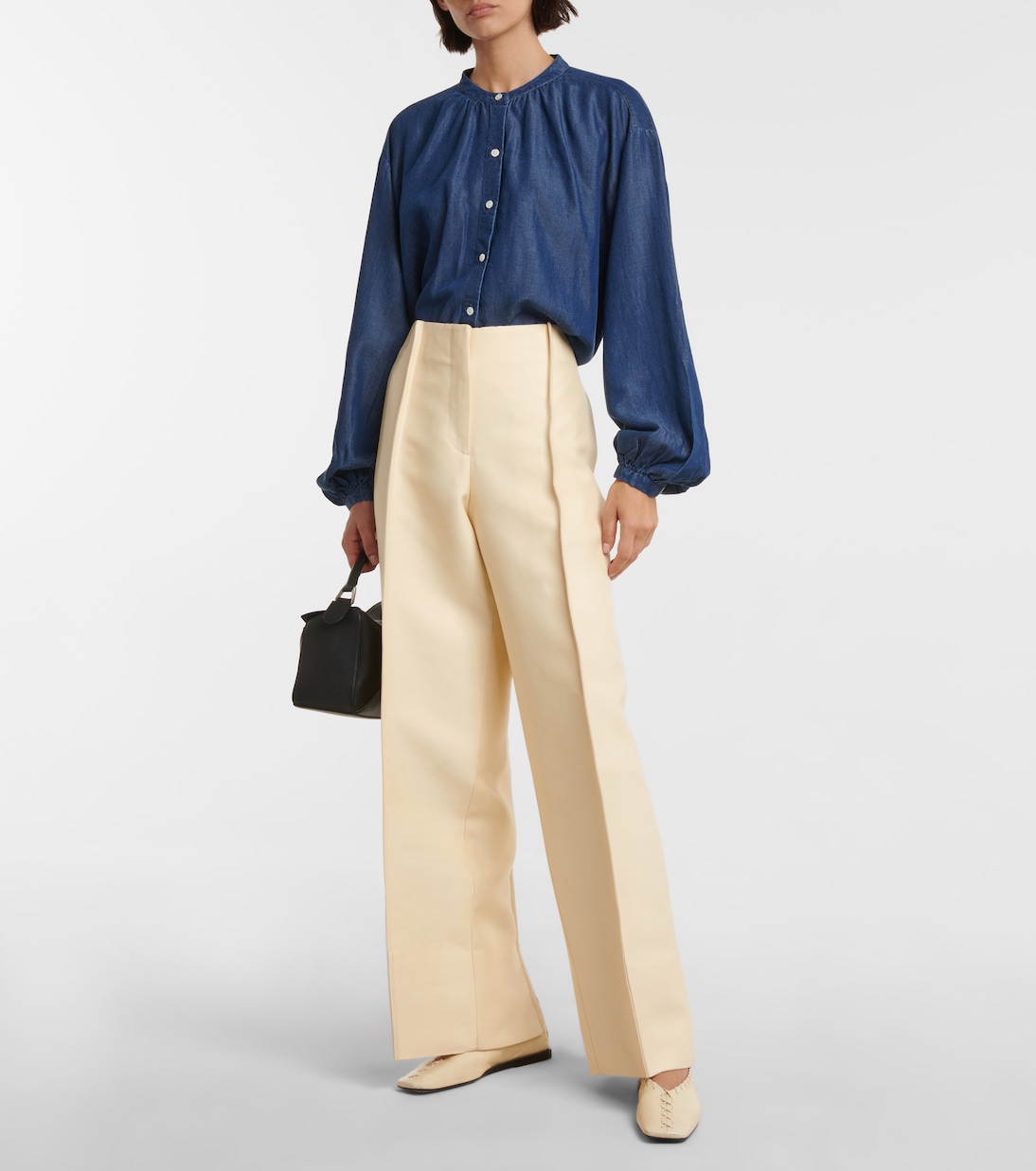 Button-up tencel blouse | 7 For All Mankind